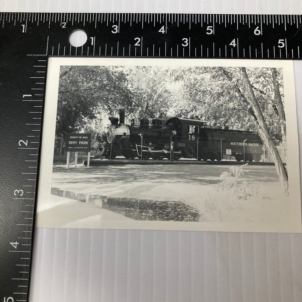 Southern Pacific Steam Locomotive Photograph 1960s Inyo County Train